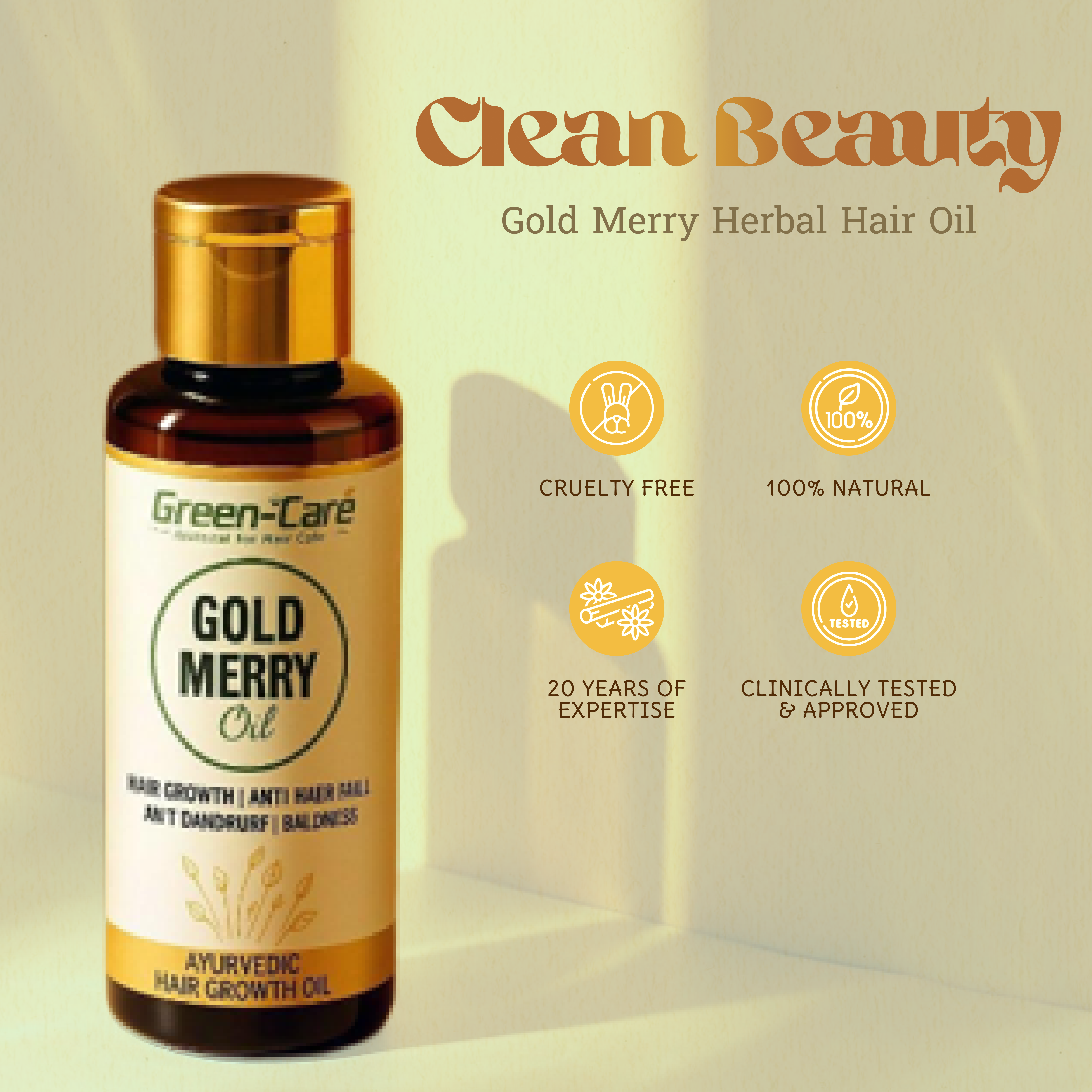 Gold Merry Herbal Hair Oil